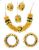 GIRLYZ ATTIRE Floret Gota Patti Necklace, Bangles, Earrings & Maang Tika for Women & Girls (Mehandi/Haldi/Bridal/Baby Shower/Marriage) SET OF