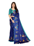 Yashika Women’s Woven Elegant Printed Art Silk Saree with Matching Blouse Material-Perfect for Festive Special Occasions, Exquisite Design and Vibrant Colors just 264.