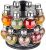 Reunirse Revolving Spice Rack | 16 in 1 Masala Rack Set | Seasoning Kitchen Storage Organization | Turntable Condiment Stand | Revolving Spice Rack | Round Plastic Masala Spice Rack |Tiered Shelf