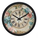 Amazon Brand – Solimo 12-Inch Plastic & Glass Analog Wall Clock-Victorian Strong Bliss(Silent Movement),Black just 569.