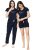 ZEYO Women’s Cotton 3Pc’S Heart Printed Night Suit Pajama Set 5357