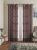 Amazon Brand – Solimo Polyester Printed Sheer Jacquard Door Grommet Curtains(Pack of 2, 7 Feet, Brown)