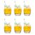 CELLO Amphio Glass Set, 210ml | Set of 6 Clear Glasses | Transparent Whisky Glass | Light Weight & Easy to Clean | Perfect for Gifting | Clear