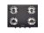 Roll over image to zoom in   VIDEO      BLOWHOT Jasper Heavy Tornado Brass 4 Burner Auto Ignition Gas Stove | Toughened Glass Cooktop | ISI Certified -Stainless Steel Frame -2 Year Warranty on Burner,Gas Valve and Glass (Black) – By BLOWHOT