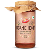 Dabur Raw Organic Honey – 500g | 100% Pure and Natural | NPOP Organic Certified | Raw, Unprocessed & Unpasteurized Honey | Good for Heart Health | Sourced from the Nectar of Wild Flowers
