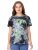 THALASI Regular Cotton Tie&Dye T-Shirt for Girls-Multicolored T-Shirt-Tie Dye T-Shirt for Women
