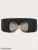 Women Fashion Stretchable Bow-knot Resinbeads Decor Buckle with Black Waist Belt For Women & Girls