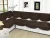 Velvet Quilted latest premium quilty Sofa Cover Set for L Seater Sofa | L Seater Sofa Slip Covers/Velvet Quilted Sofa Panel (Brown, L Seater)