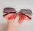 Trendy Rimless Black Stylish Women sunglasses (Multi color)