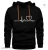 DENIM ART Unisex Life Line Design Printed Hooded Sweatshirt | Pullover Sweatshirts for Men & Women