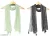 StoleVilla™ Women’s Printed Chiffon Multicolored Scarf and Stoles with Tassels – Set of 2 (STOLEVILLA_NEWD_035)