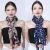 BEAUTIFUL BLUE AND RED MULTICOLORED CHIFFON PRINTED SCARVES PACK OF 2
