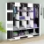 SB07 French Door Printed, Cloth Stand & Cupboard and Almirah 3 Door 12 Shelf (Color-Black)