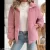peach line Women’s Winter Cropped Puffer Jacket Coat Short Warm Quilted Jacket