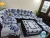The Dream Decor Premium sofa cover for l shape sofa cover 7 or 9 seater sofa cover with chester cover with arms combined cover customisable sofa cover for living room flower design corner sofa cover Blue Daisy design for luxury sofa 20 pieces sofa cover set