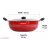 MITHALI PFOA Free Non-Stick Kadhai 2-Litre with Steel Lid Kadhai 24 cm diameter with Lid Kadhai 24 cm diameter with Lid 2.5 L capacity (Aluminium, Non-stick)
