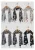 Poshampaa™ Printed Chiffon multicolor stoles scarves with tassels for Women ladies and girls- Pack of 6