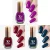 Matte Nail Polish, Long Lasting, Quick Dry, Nail Paint Combo Purple, Dark Red, Blue (Pack of 3)