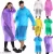 Infispace 1Pc Kids Reusable Random Color Waterproof Raincoat | Polyester Long Raincoat Pocho with Adjustable Hood for Rain | Perfect for School, Adventure and Outdoor Trip | Easy to Carry