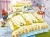 Kids Cartoon Animal Yellow Giraffe Print BedSheet For Double bed With 2 Pillow Covers