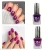 High-Shine Long Lasting Mettalic Nail polish Mettalic-Dark-Pink-Purple Each 12 ml (Pack of 2)