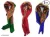 Women’s Printed Poly Cotton Scarf (Stole) – Set of 3 (30 inches x 30 inches, Multi)