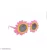 Baby sun flower style black lensn sunglass