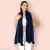 China Fur Stole and Scarf (NAVY BLUE)