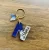 KEYCHAIN BLUE LETTER . RESIN KEYCHAIN
