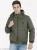 Mens Floppy Bomber Olive Colour Hooded Jacket puffer