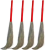Dev Creation Natural Grass Plastic Handle Broom set of 4 pc