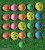 11 Pieces Multicolor Mix Diyas Terracotta Mitti Clay Designer Multicolor Flower Design Decorative Diya/Deepak/Diwali Decor (Set of 11) USE Pour Clay NO Chemicals