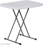 Indoor Outdoor Plastic Folding Table, Adjustable Height Commercial Grade Side Table, Strong Laptop Table, TV Tray, just 1986.