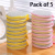 5 PCS Scrub Sponge, Kitchen Sponges for Cleaning Around the Home, Bathroom & More, Scratch-free Dish Scrubber, Multi-surface Safe, Best for Nonstick Pots and Pans