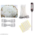 iKalaa Candle Making Supplies | Soy Wax 1 KG | Food Thermometer | Candle Wick 7 inch | Candle Wick Holder | Wick Stickers | DIY