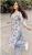 Women’s blue floral printed cotton Long kurti for women and girls with stylish corset back dori/ square neck/full sleeves/ daily wear/ office wear/party wear/ festival wear/ house’s wear for women and girls