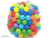 Sivamitra 72 Baby Premium Multicolour Balls for Kids Pool Pit/Ocean Ball Without Sharp Edges Soft Balls for Toddler Play Tents & Tunnels Indoor & Outdoor Bath Toy (Multicolor)