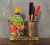 Malik Designs Antique Musician Pen Holder / Pen Stand – Decorative Pen Holder / Gifts