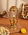 Brass Akhand Jyoti Diya with Glass Cover