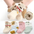 SYGA 4 Pairs Newborn Cotton Baby Socks, Winter Mid-Tube Socks for 0-1 Years Old(khaki set)
