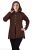 Classic Solid Woolen Brown Sweater For Girls & Women