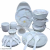 BRONKO Pack of 40 Melamin DAWAT E- MEHFIL Dinner Set White