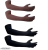 Warm Women Multicolor Cotton Driving Gloves Pack of 2