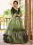 NEW HEAVY CHINON EMBROIDERY & SEQUINS & SHEDED STYLISH LEHENGA CHOLI