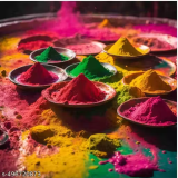 Holi Color Natural organic  Red | Green | Purple | Pink | Organic Gulal Colour | 100% Natural and Skin-Friendly Herbal Gulal | Handmade and Non-Toxic (Pack of 4-1 KG Each) 4 Kg Gulal