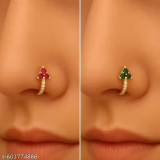 Nosepin for Women and GirlsElegant and Stylish Nosepin for Women and Girls – Traditional and Modern Design Nose Pin Jewelry for Daily Wear, Weddings, Festivals, and Parties, Enhancing Beauty with Comfortable Fit, Lightweight Finish. just 140.