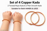 Kada or bracelet for kids both boys and girls suitable for legs and hands Strong coper finish kadas for children, just 177 only.