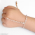 Kids Rose Gold Hand Bracelet with Stone Design