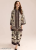 Modestouze Attires Cord Set for Women Stylish – Poly Rayon Long Sleeves Turkish Co Ord Set Mandarin Neck Floral Print Western Co Order Sets for Womens Wear as Office Coat, Travel Coord