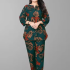 Modestouze Attires Cord Set for Women Stylish – Poly Rayon Long Sleeves Turkish Co Ord Set Mandarin Neck Floral Print Western Co Order Sets for Womens Wear as Office Coat, strong Travel Coord, just 427.